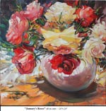 January's Roses, Oil on Canvas